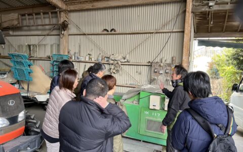 寝かせていた藺草に加湿