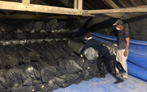 二階で寝かせる